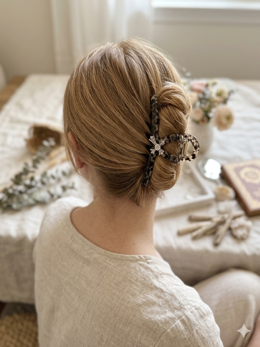 The Heritage Crystal Claw Clips